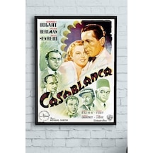 Pster10403 Casablanca Film Afişi Çerçeveli Tablo 3 40x50cm 7/8 Yaş