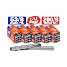 5'li Paket - Dlt Zımba Teli 200/8 - 53/8 // 25.000 Adet