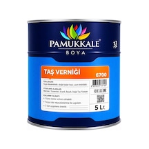 Pamukkale Doğal Taş Verniği Solvent Bazlı Şeffaf 5 Lt