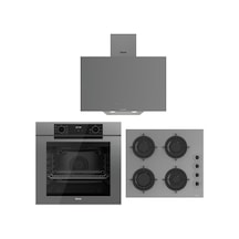 Ferre Artline D079-SA CS208-FA 60 CM  QEP63CPR Gri Ankastre Set