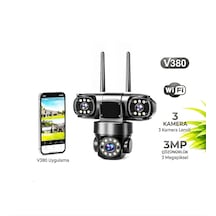 3 Mp Wifi Akıllı Kablosuz Güvenlik Kamerası - Cep Telefonu İzlemeli, Çift Yönlü Sesli Güvenlik Sistemi