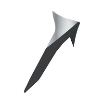 Alpinestars Supertech R10 Element Kask İçin Standart Spoiler Siyah Gümüş