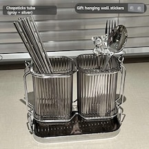 Liangmei Lüks Duvara Monte Yemek Çubukları Tutucu - Mutfak İçin -