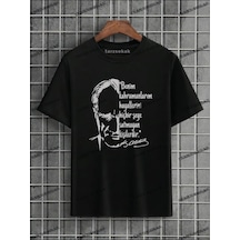 Startmore Unisex Bay Çocuk T-shirt Atatürk Cumhrutiyet 23 Nisan 10 Kasım 29 Ekim Kod:26 Siyah