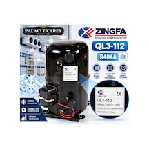 Zingfa Ql3-74 R404a Sanayi Tipi Düşük Basınç Soğutma Kompresörü Siyah