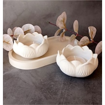 Bernami Mumluk Şamdanpinterest İkili Dekoratif Lotus Mumluk Tealight Mumlar Dahil Diğer