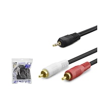 Hadron Hdx1060 Aux3.5 M To 2rca M Kablo 2lıne Gold 5m Siyah