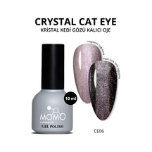 Momo Professional Kristal Kedi Gözü Kalıcı Oje Ce06 Yarı Şeffaf Lila 10 Ml