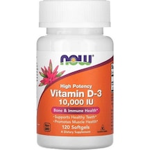 Now Foods High Potency Vitamin D3 250 Μg 10.000 IU 120 Softgel