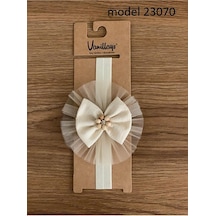 Vanillays Krem Fiyonk Bebek Bandana Saç Aksesuar 23070 Krem