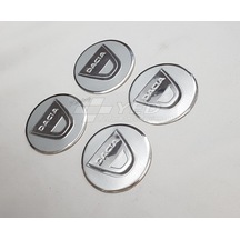 Jant Göbeği Arma Dacia Alüminyum 60Mm Silver 4'Lü Set