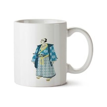 Samurai Serenity İki Tarafı Baskılı Kupa Bardak Çok Renkli