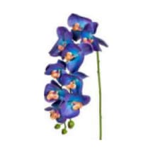 Yapay Çiçek Orkide Gerçek Dokulu Mor-mavi 95 Cm. Çok Renkli