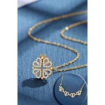 Stainless Steel Çelik Kolye Gold