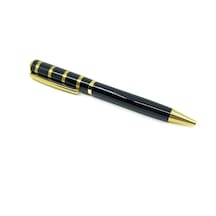Premium Metal Roller Tükenmez Kalem Siyah Kapaklı - Siyah