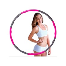 Hula Hoop Egzersiz Çemberi, 8 Parça Pembe Renk, 1000 Gr Ağırlık