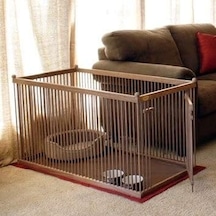 60 Cm X 1 Metre Ahşap Köpek Çiti Sık Aralık