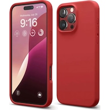 Newface Apple İphone 16 Pro Kılıf First Silikon - Kırmızı