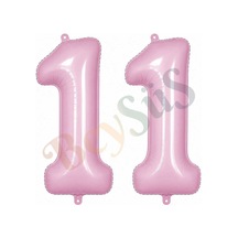 11 Rakam Folyo Balon Pembe Rengi 76 Cm