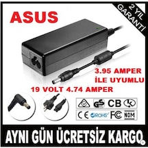 Asus Laptop Uyumlu Şarj Adaptör 19 V 4,74 Amper Aleti