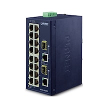 Planet Pl-Ifgs-1822Tf Endüstriyel Switch 16-Port 10/100Tx 2-Por