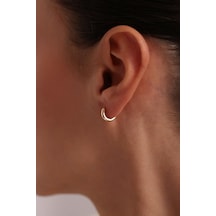 Altın Du Z Oval Halka Ku Pe 1 Cm 3mm
