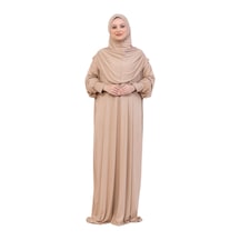 Modish Group Tek Parça Namaz Elbisesi Seti, Viskon Yumuşak Tesettür Abaya, Rahat Hazır Şal Başörtüsü Takım Koyu Vizon Modish Group Tek Parça Namaz Elbisesi Seti, Viskon Yumuşak Tesettür Abaya, Rahat Hazır Şal Başörtüsü Takım Koyu Vizon