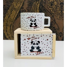Hepimiz Yıldızlardanız Panda Tasarımlı Kutulu Kupa Diğer