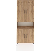 Arges Dolap 5 Raflı 4 Kapaklı 88x30x221 Çam-çam Çam