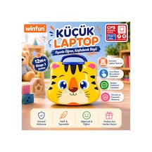 Eğitici Küçük Laptop Oyuncağı Sesli Işıklı 12 Ay+