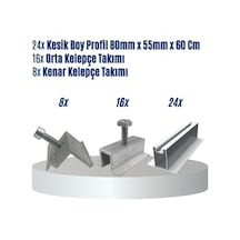 10 Panelli Trapez - Sandviç - Ahşap Çatı Üzeri Solar Montaj Seti