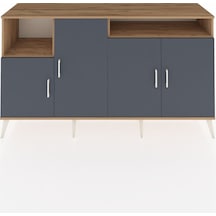 Hyperion Konsol 5 Raflı 4 Kapaklı 176x44x99 Çam-antrasit/çam Atlas Çam/antrasıt - Atlas Çam