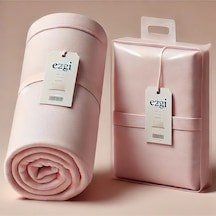 Tek Kişilik 120 X 200 Yataklar İçin Ranforce Lastikli Çarşaf Ve Yastık Kılıfı Pudra