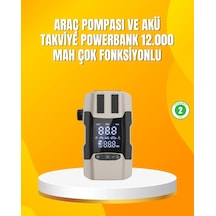 Mey İthalat 12.000 Mah Akü Takviye Powerbank Dahili Hava Dijital Ekranlı