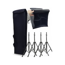 4"lü Kabin Hoparlör Standı Sehpası Için Soft Case Taşıma Çantası - Hoparlör Ayağı Kılıfı.