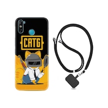 Infinix Smart 4 Kılıf Boyun Askılı Cat G 1677