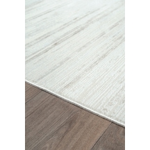 Bambum Soft Düz Desen Modern Bambu Saten Halı Kaymaz Taban Yıkanabilir Salon Mutfak Halısı 1002 Bej