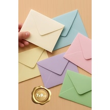 Zarf Seti 7x9 Cm 30 Adet Açık Sarı-su Yeşili-açık -krem-lila-açık Pembe