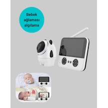 720p Bebek Kamerası Uzaktan Kontrollü Gece Glblseme - 78 Görüşlü Monitör