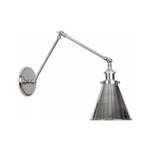 Dylight Retro Metal Krom Akrobatik Mafsallı Rustik Duvar Aplik Krom