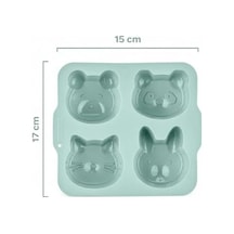 4 Lü Hayvan Figürlü Kek Kalıbı, Yapışmaz Silikon Isıya Dayanıklı Mini Kek Yapma Aparatı, Muffin Cupcake Ve Çikolata Hazırlığı İçin Pratik Hayvan Şekilli Pişirme Kalıbı .