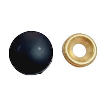 Metal Vida Kapama Kapağı Siyah 13 Mm Dekoratif Vida Gizleme Aparatı 50 Adet