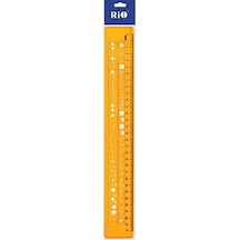Universal Yazı Şablonu Plastik 30cm 1 Adet Düz