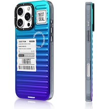 İphone 16 Pro Uyumlu Kılıf Renk Geçişli Youngkit The Secret Color Serisi Kapak Mor