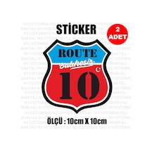10 Balıkesir Plaka Rota Sticker Araba Kask Motosiklet Laptop Etik