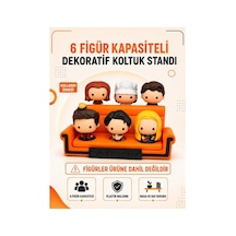 Friends Ikonik Turuncu Koltuk Tasarım Stand - Mc Donalds Friends Karakterleri Oyuncak Figür Standı