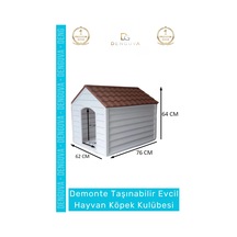 Köpekkulübesi Bahçe Tipi Demonte Kolay Kurulum Sağlıklı Polipreplen Yazlık Evcil Hayvan Köpek Kulüb