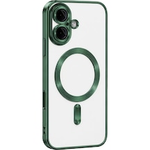 Newface Apple İphone 16 Kılıf Kross Magneticsafe Kapak - Koyu Yeşil
