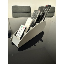 3d Baskı Beş Bölmeli Kumanda Standı Modern Masaüstü Kumanda Organizeri Sehpa Ve Koltuk Yanı Düzenleyici Gri Çok Renkli