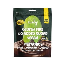 Mely Çikolata Glütensiz Şeker İlavesiz Vegan Çikolata Kaplı Premium Tuzlu Ant. Fıst. 50 Gr 8'li Pak